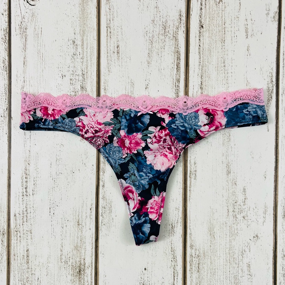 Victoria’s Secret Dream Angels Floral Thong Pantie Medium - Picture 4 of 9